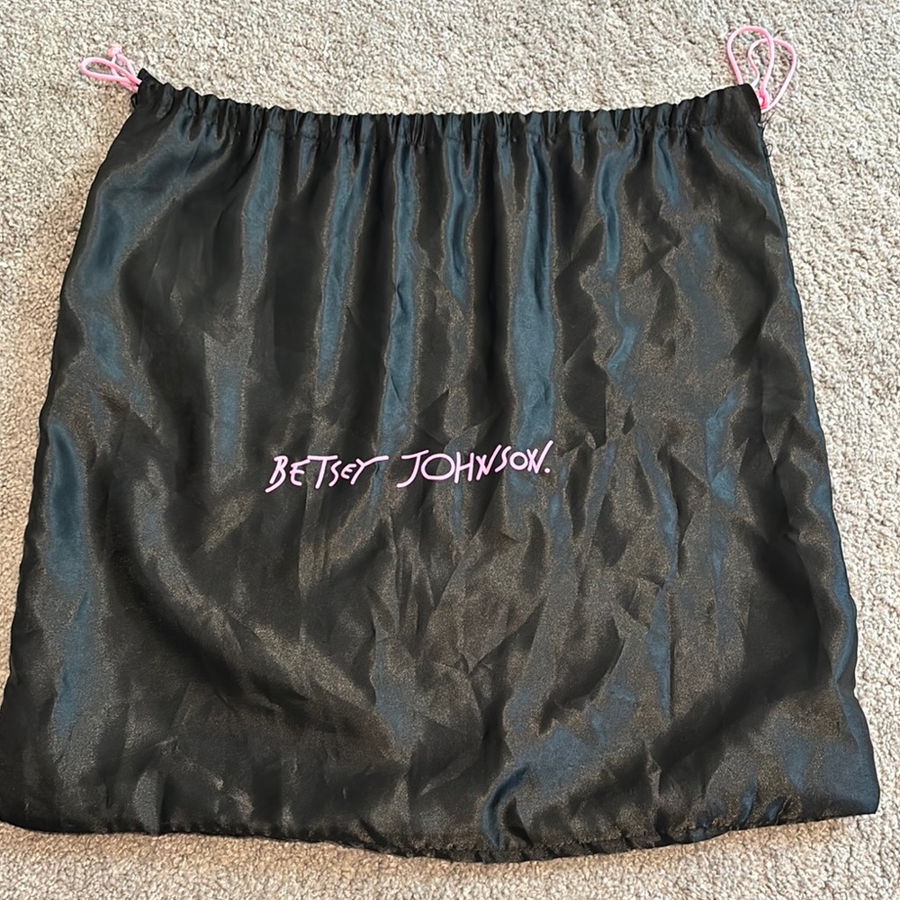 Betsey Johnson Black dust bag